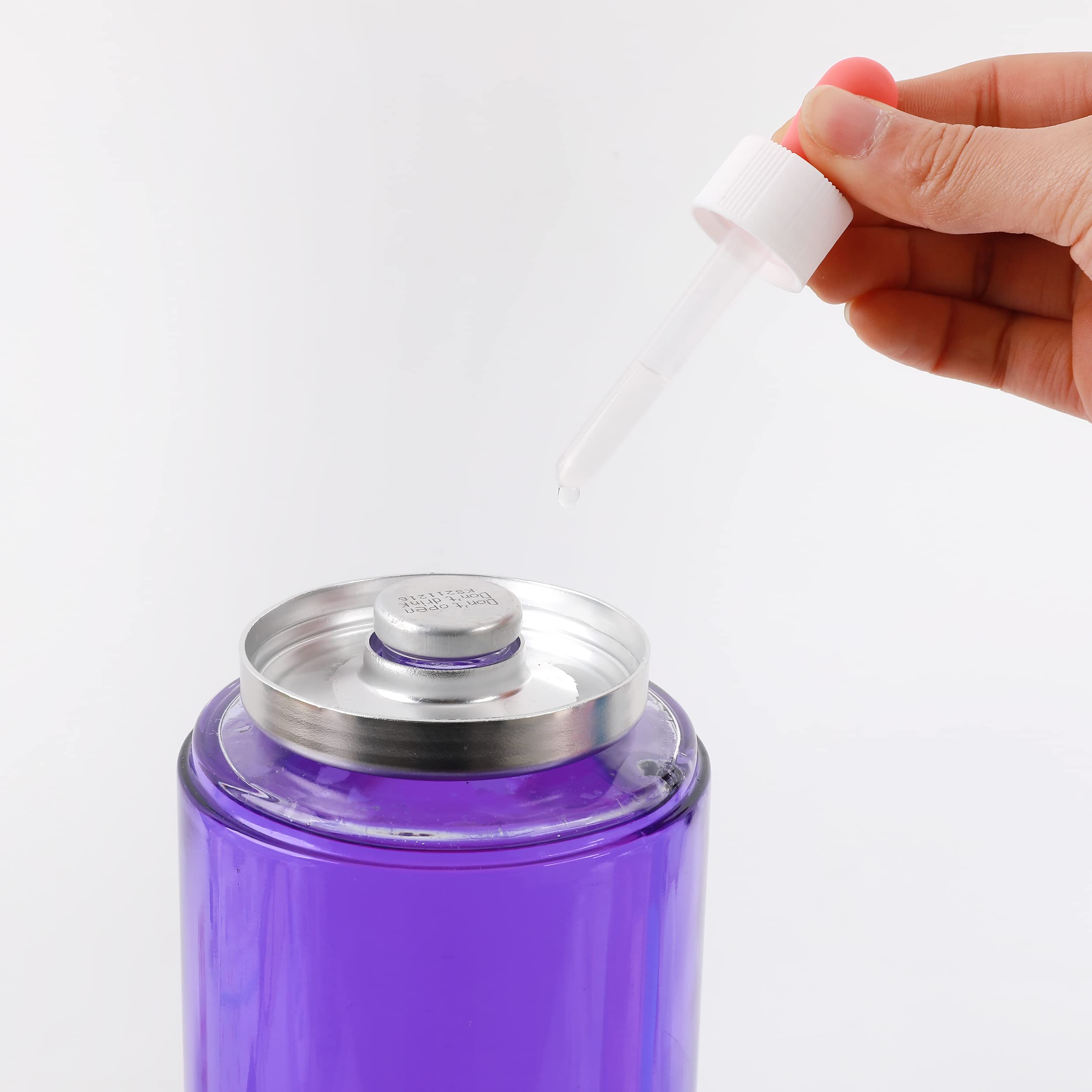 I-TOTAL - Lampe à Lave Magma & Glitter (liquide violet/cire jaune)