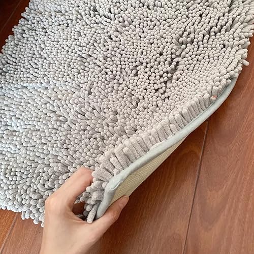 Miniatura 5 de Juego de 3 alfombras de baño antideslizantes de 3 piezas, alfombra de baño ultra suave, alfombra de baño absorbente y peluda, juego perfecto de