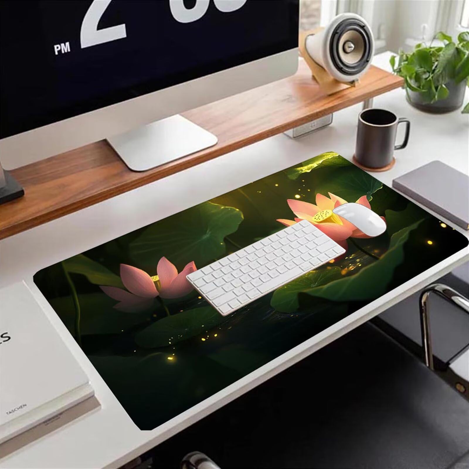 Gamingowa podkładka pod mysz 1200 x 600 x 3 mm, XXL, wodoszczelna, odporna na ścieranie, z przyszytymi krawędziami, podkładka na biurko, poprawia prędkość i precyzję, do laptopa, komputera, wzór