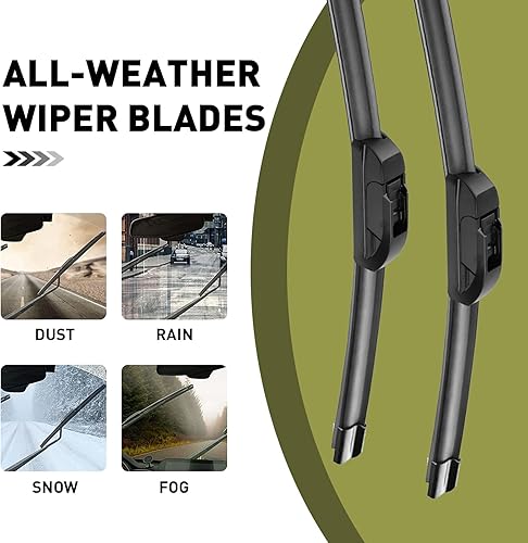 Miniatura 5 de Escobillas del limpiaparabrisas de 26 pulgadas + 16 pulgadas para todas las estaciones, duradero, estable y silencioso, para Honda CRV 2012-2016,