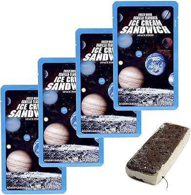 LuvyDuvy Freeze-Dried Vanilla Ice Cream Sandwiches - 4-Pack