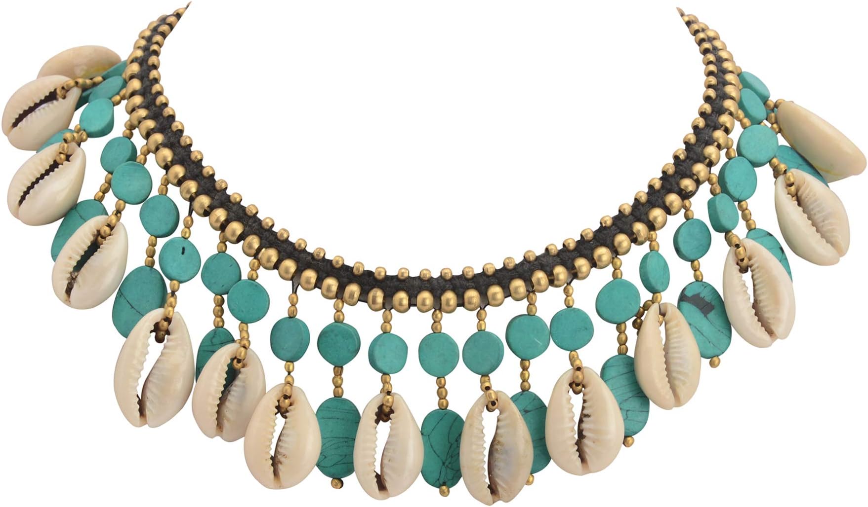 ZephyrrHandcrafted Women's Cowrie Shell Neckalce Choker For Women and Girls (JAN-2313)