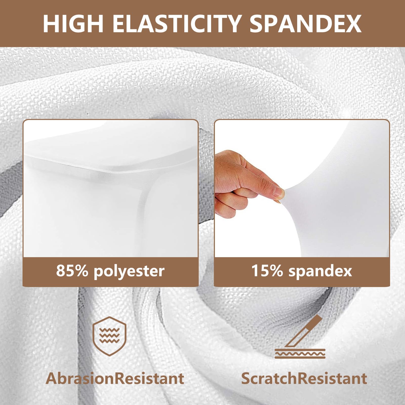 10 pezzi di coprisedia universali, rivestimento per sedia rimovibile, lavabile, elastico, in elastan e spandex, coprisedia elastiche, protezione per sedia, coprisedia per battesimo, compleanno