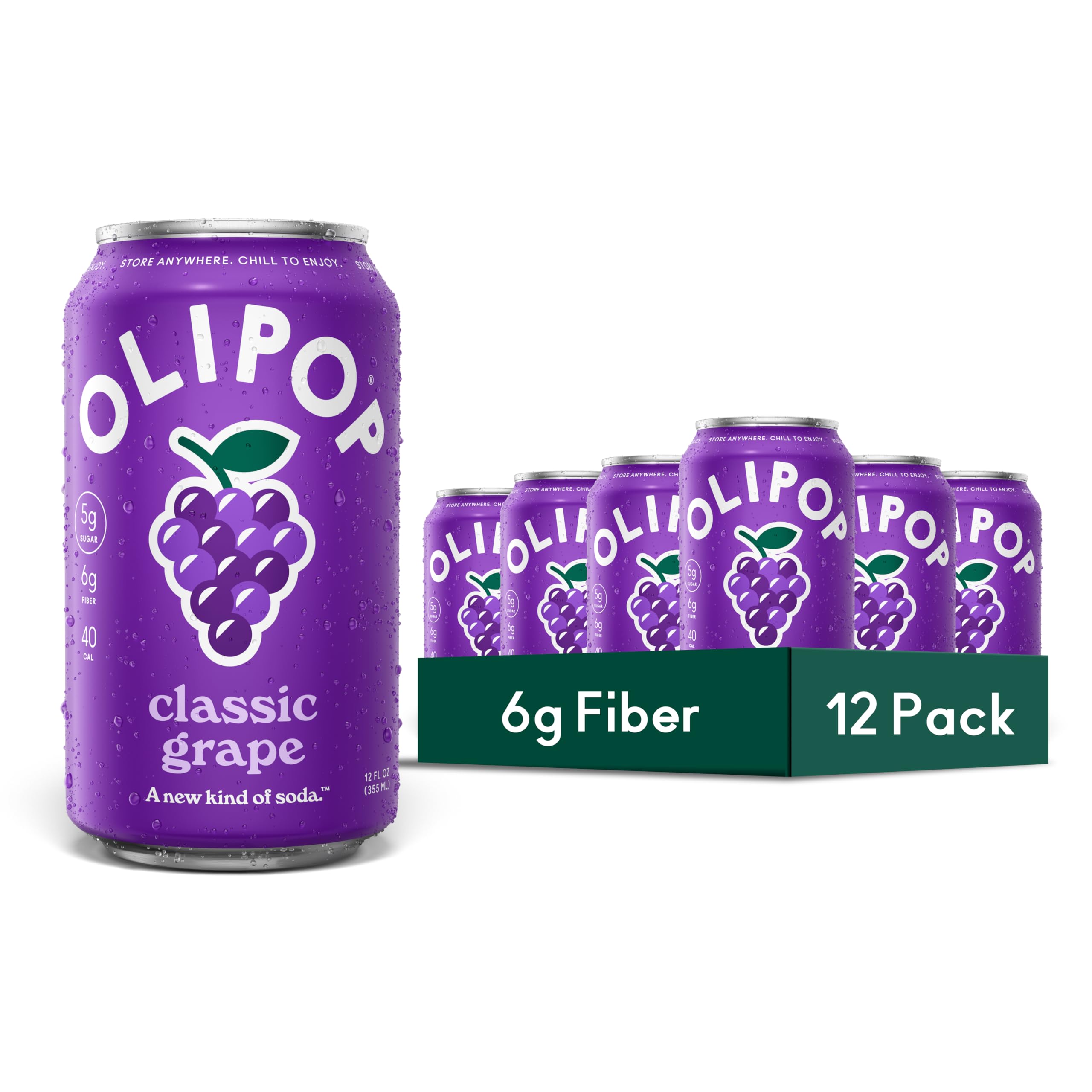 grape Amazon.com : OLIPOP Prebiotic Soda Pop, Classic Grape, Pantry Pack