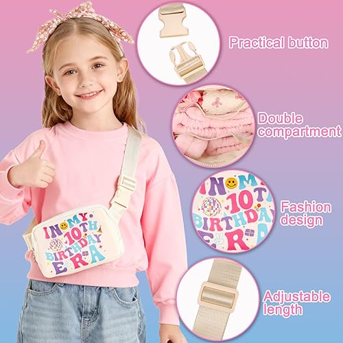 Vista 4 de Riñonera personalizada para niñas, regalos de cumpleaños para niñas, Varios colores, 38 ES