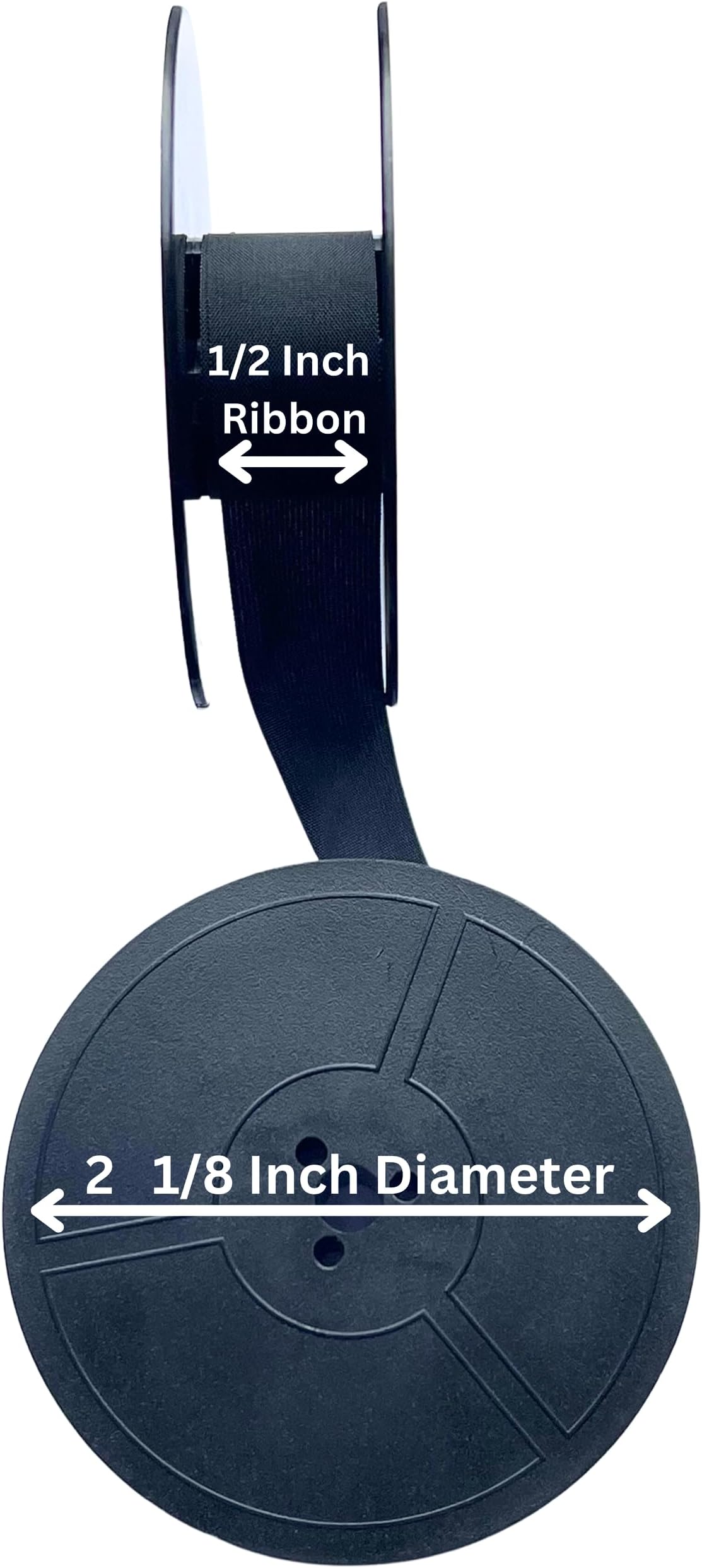 REMINGTON TRAVEL RITER DELUXE BLACK TYPEWRITER RIBBON FABRIC ONLY TO REWIND