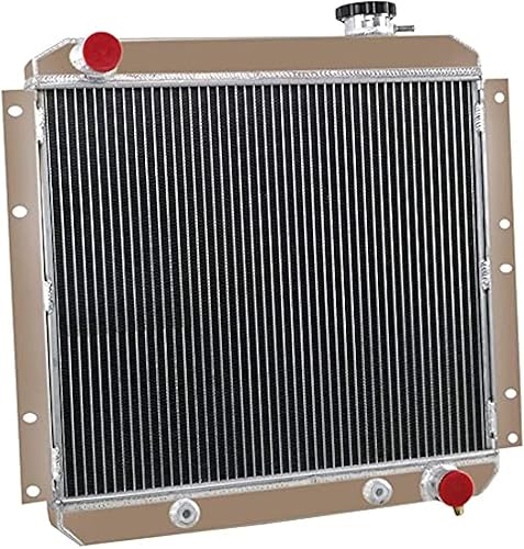 ALLOYWORKS Radiador de aluminio de 4 filas para Toyota Land Cruiser FJ40 FJ45 1960-1984