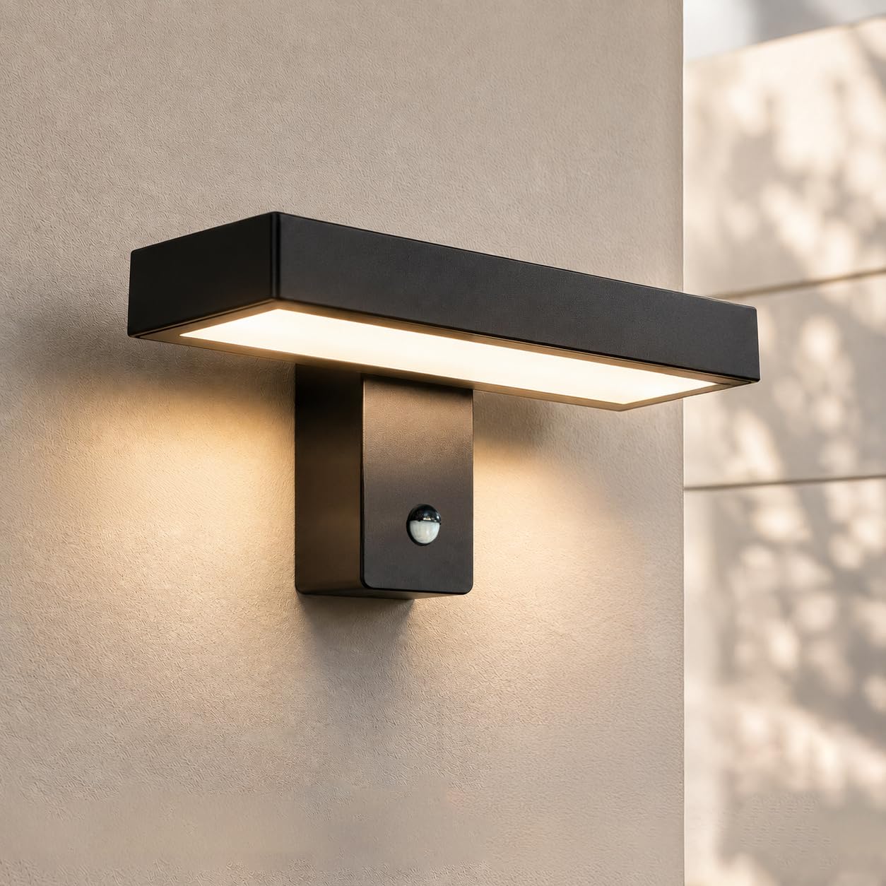 EBION 24W LED Outdoor Wall Light with Motion Sensor,IP65 Outside Lights