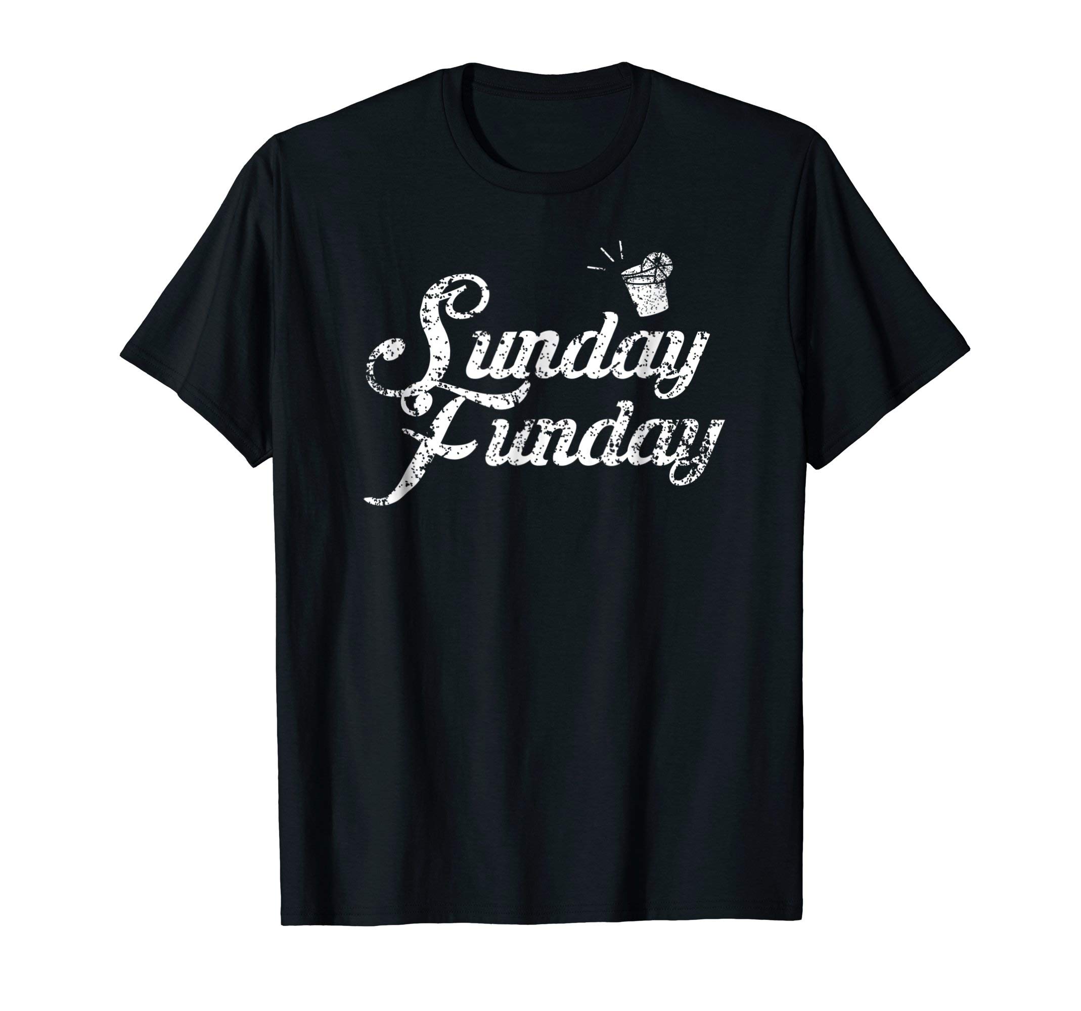 Fun Party Time Everyday of the Week TeesWomen's & Men's Sunday Funday Drinking Party Time T-Shirt