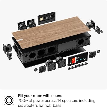 Cambridge Audio EVO ONE - All-in-One Wireless Streaming Speaker with Display Screen, Custom EQ, Room Compensation, Bluetooth APX HD, AirPlay 2, Chromecast Built-in, HDMI ARC and MM Phono Stage