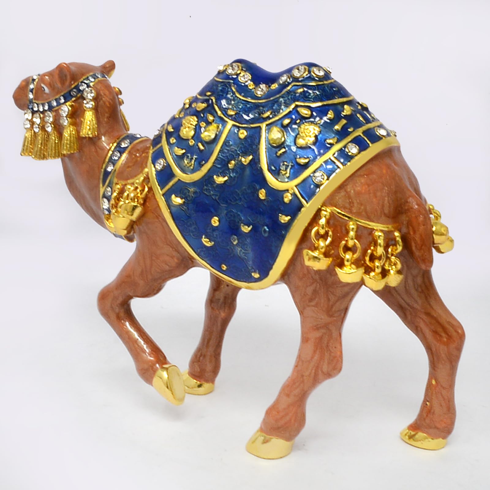 Juanxian Feng Shui Home Figurine ROYAL BLUE CASH FLOW CAMEL Attract Wealth Wisdom Lucky Gift Bring Good Luck - Image 4