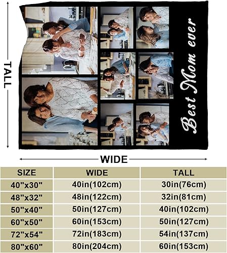 Miniatura 2 de Livole Manta personalizada con imagen, manta de franela personalizada con foto y texto, manta personalizada para regalo, para amigos, Halloween,