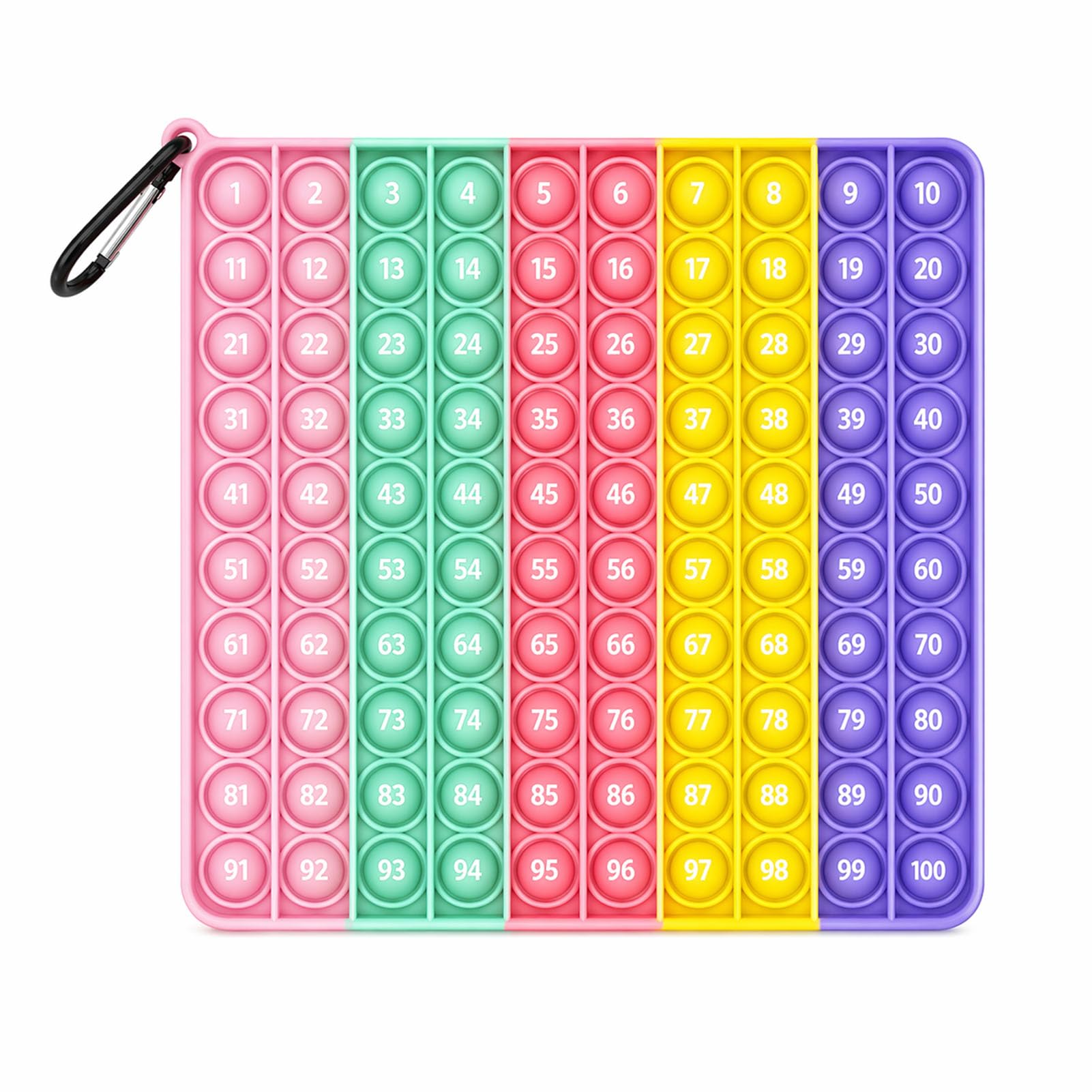Pop It Push Pop Bubble Fidget Zabawki antystresowe Sensory Silikonowa zabawka edukacyjna dla matematyki Relaksujący popit dorosłych i dzieci, Macaron