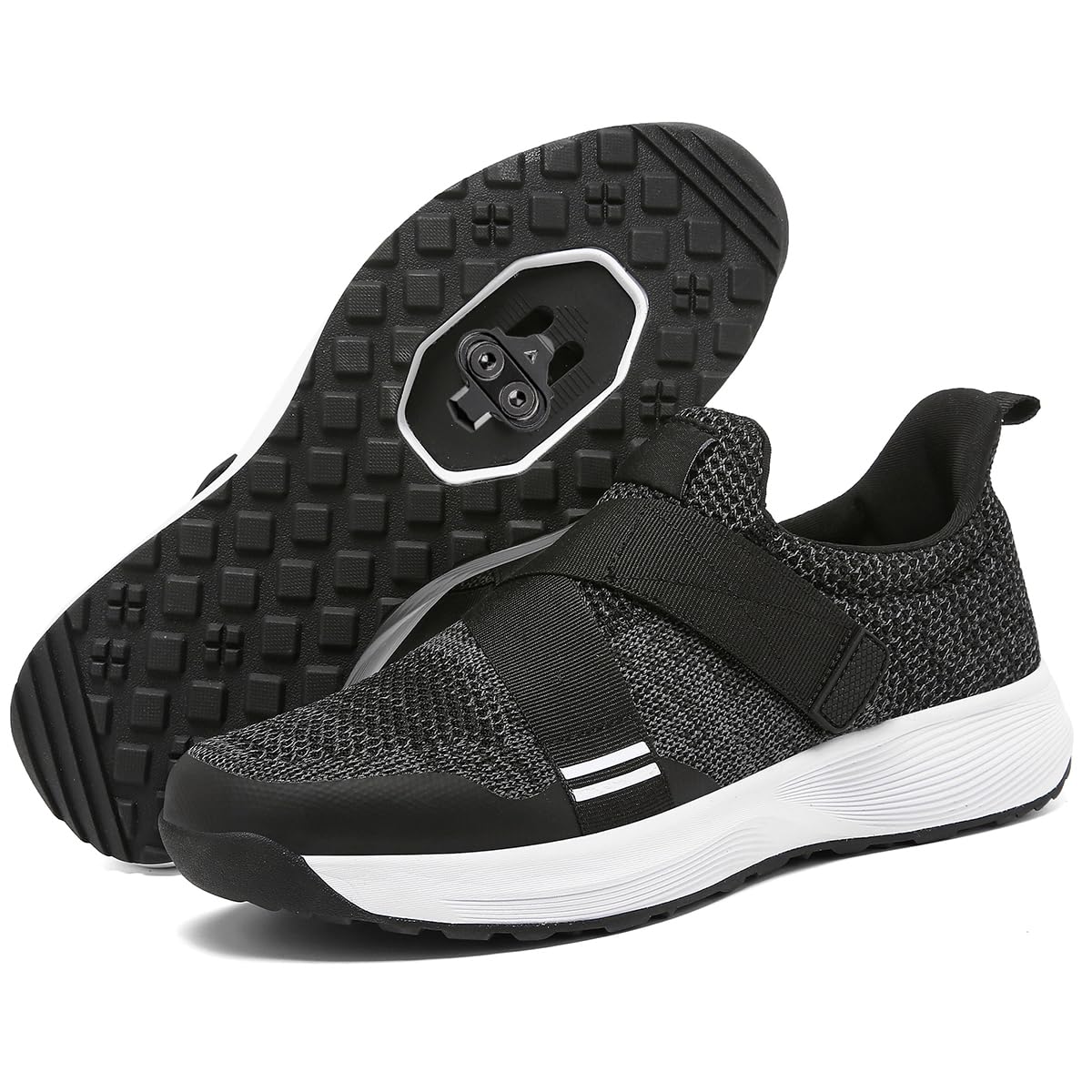 Scarpe da Ciclismo MTB Uomo Scarpe Mountain Bike Traspiranti Compatibili con Pedali SPD 2 Bulloni per Fuoristrada Principianti