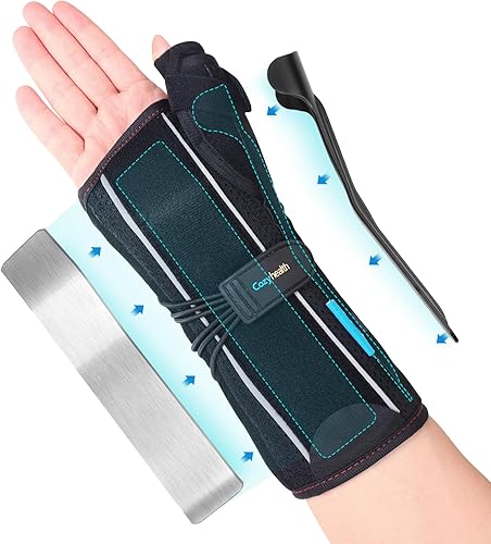 Miniatura 1 de Cozyhealth Muñequera con férula espica para el pulgar para tenosinovitis de De Quervain, dolor en el túnel carpiano, estabilizador para tendinitis,