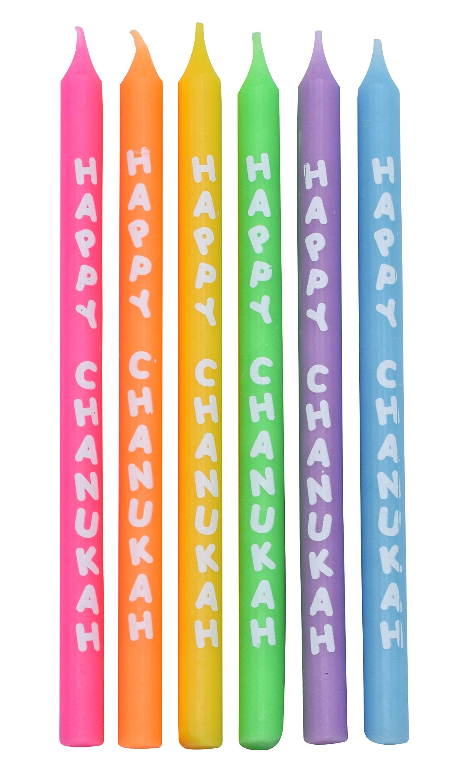 Bougies Hanouka Ner Mitzvah - Lot De 45 Bougies Bleues Et Blanches Anti-Gouttes Pour Menorah
