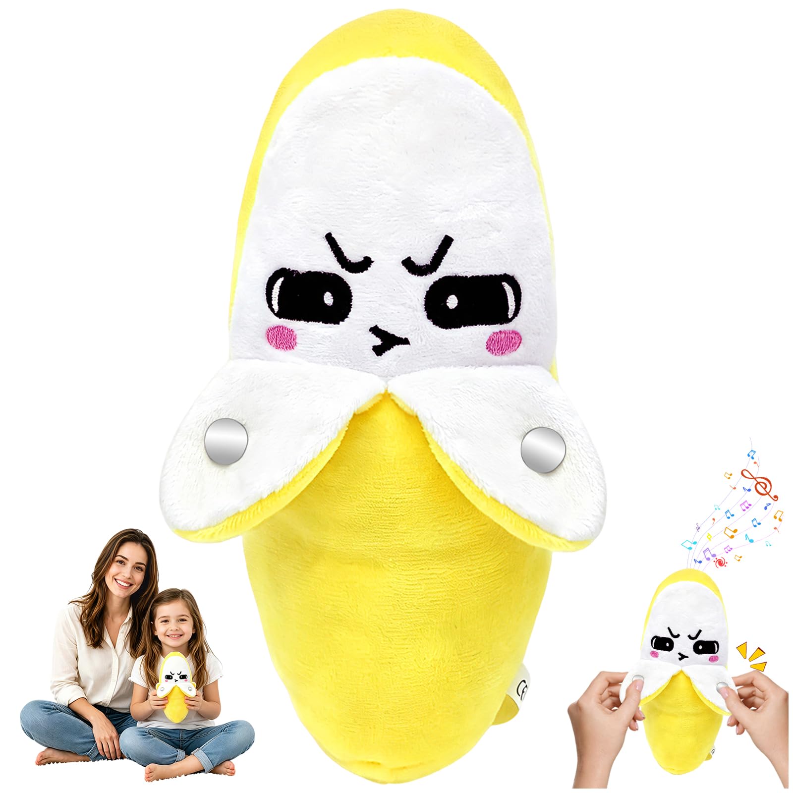 KutaKuta Interactive Music Plush Toy, Sensor Sensory Stuffed Fruit Toys