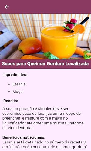Sucos para Perda de Peso Rapidamente e queimar gordura
