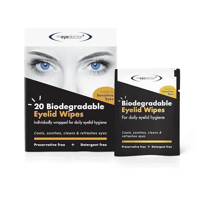 Buy The Eye Doctor Eyelid Wipes 40x Single use Eyelid Wipes Suitable for Sensitive Eyes, Dry