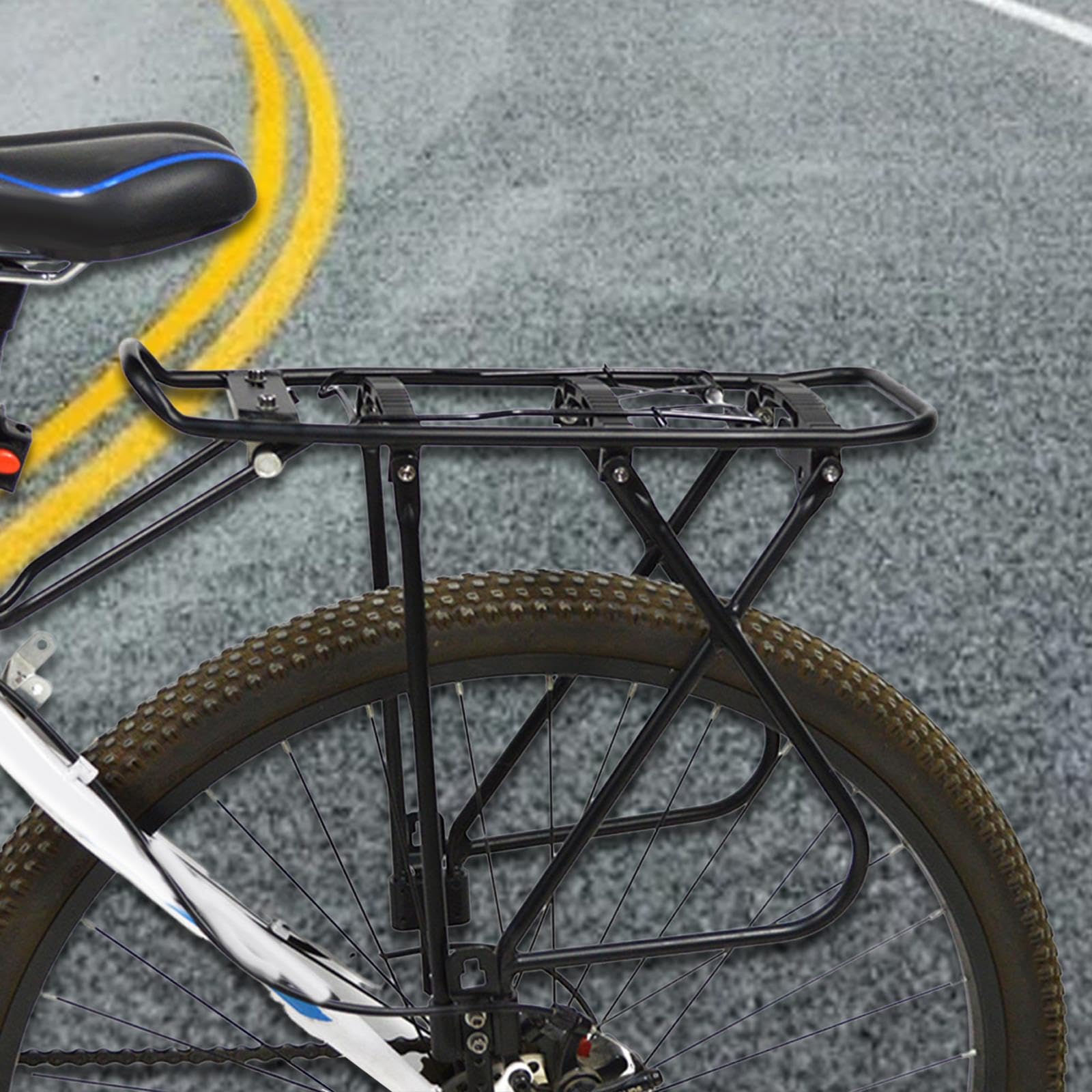 Harilla Fahrradgepäckträger hinten, Fahrradgepäckträger hinten, stabile Halterung für Rennrad, Ablage, Radfahren, 25 kg belastbar, Fahrradtaschen, : 