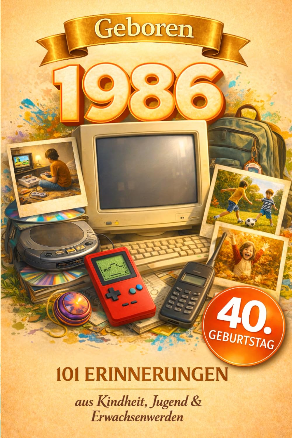 Geboren 1986: 101 Erinnerungen aus Kindheit, Jugend & Erwachsenwerden - Eine nostalgische Zeitreise zum Durchblättern, Ausfüllen & Reflektieren | Das besondere Geschenk zum 40. Geburtstag