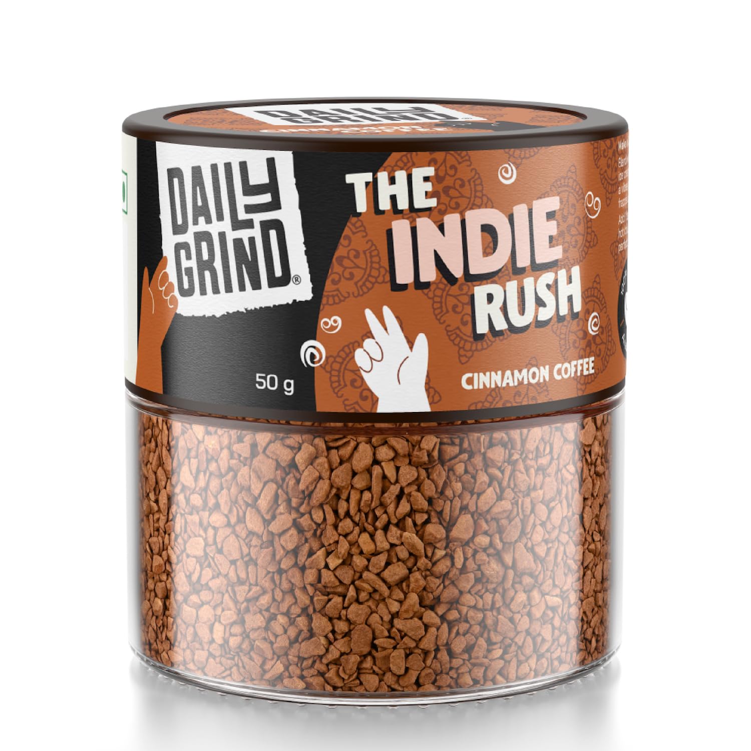 DAILYGRIND The Indie Rush Cinnamon Coffee - 50g Jar | 100% Arabica | Warm & Spicy | Freeze-Dried Instant Coffee with Natural Cinnamon Flavor | Makes 25 Cups (B0DCNJTJ35) Amazon Price History, Amazon Price Tracker
