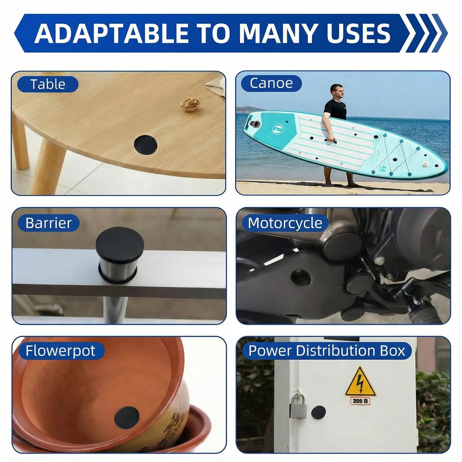 150 Rubber Plugs - Seal Holes & DIY Projects -5
