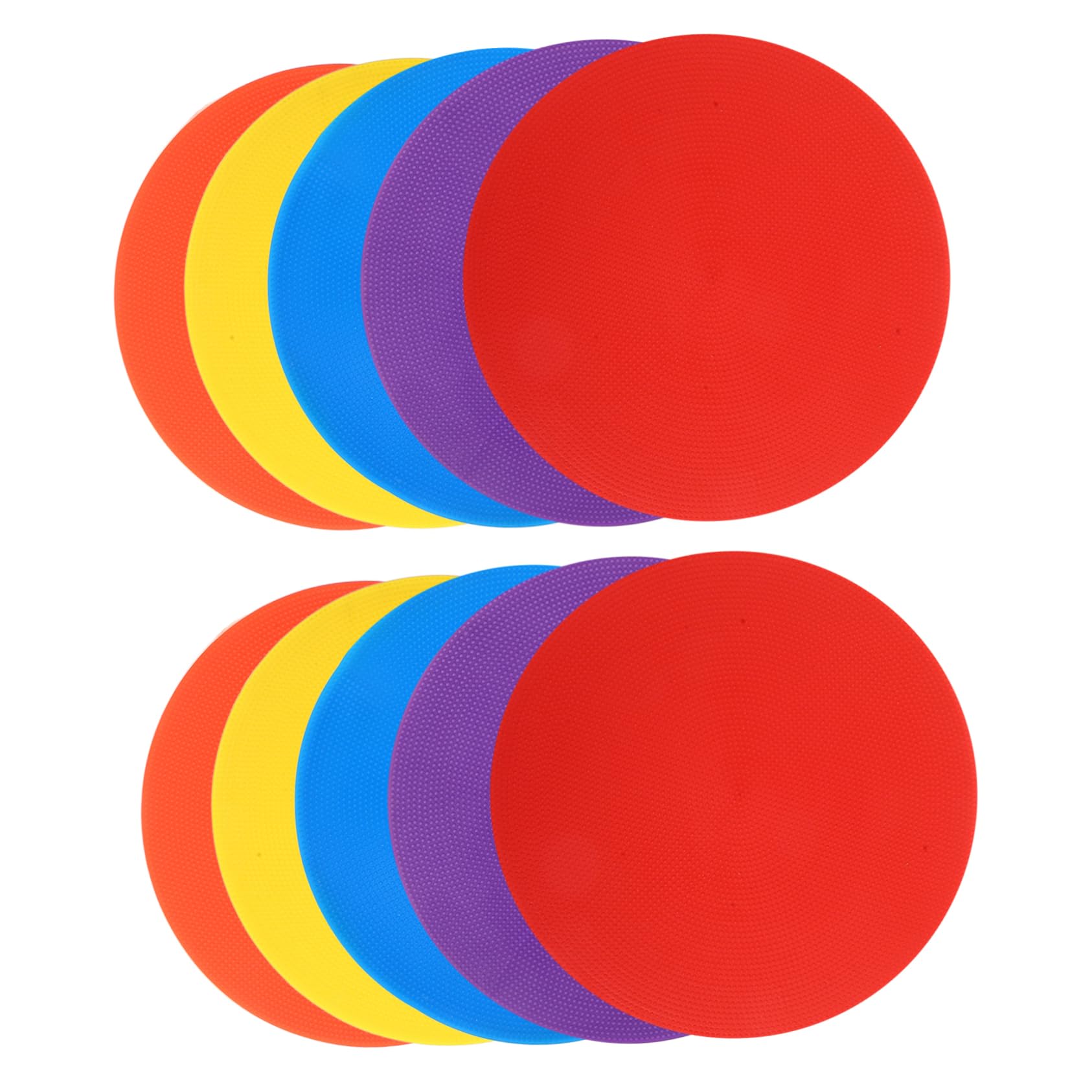 NULYLU Football Training Tools 10pcs Soccer Cones and Non-Slip Marking Cones for Drills