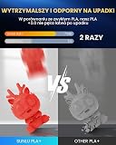 SUNLU PLA+2.0 Filament 1.75mm, Ulepszony filament PLA Plus do drukarek 3D, Szpula 1 kg, Pomarańczowy słoneczny