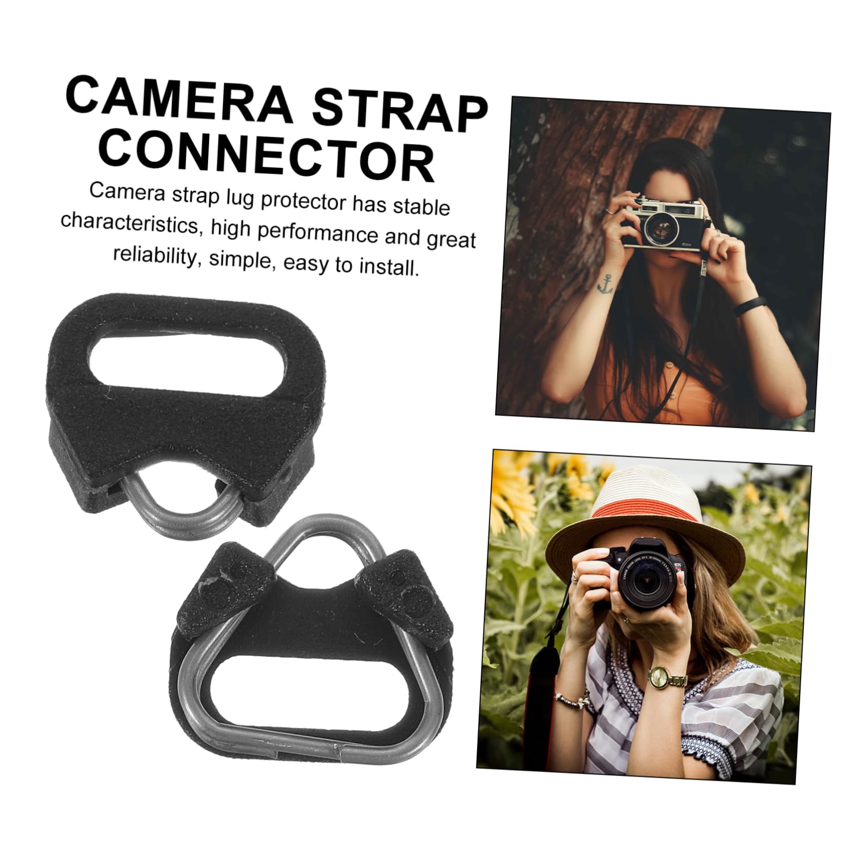 OSALADI Cinghia Della Fotocamera Da Polso Anello Triangolare Anello Con a Triangolo Anello Dell'occhiello Della Fotocamera