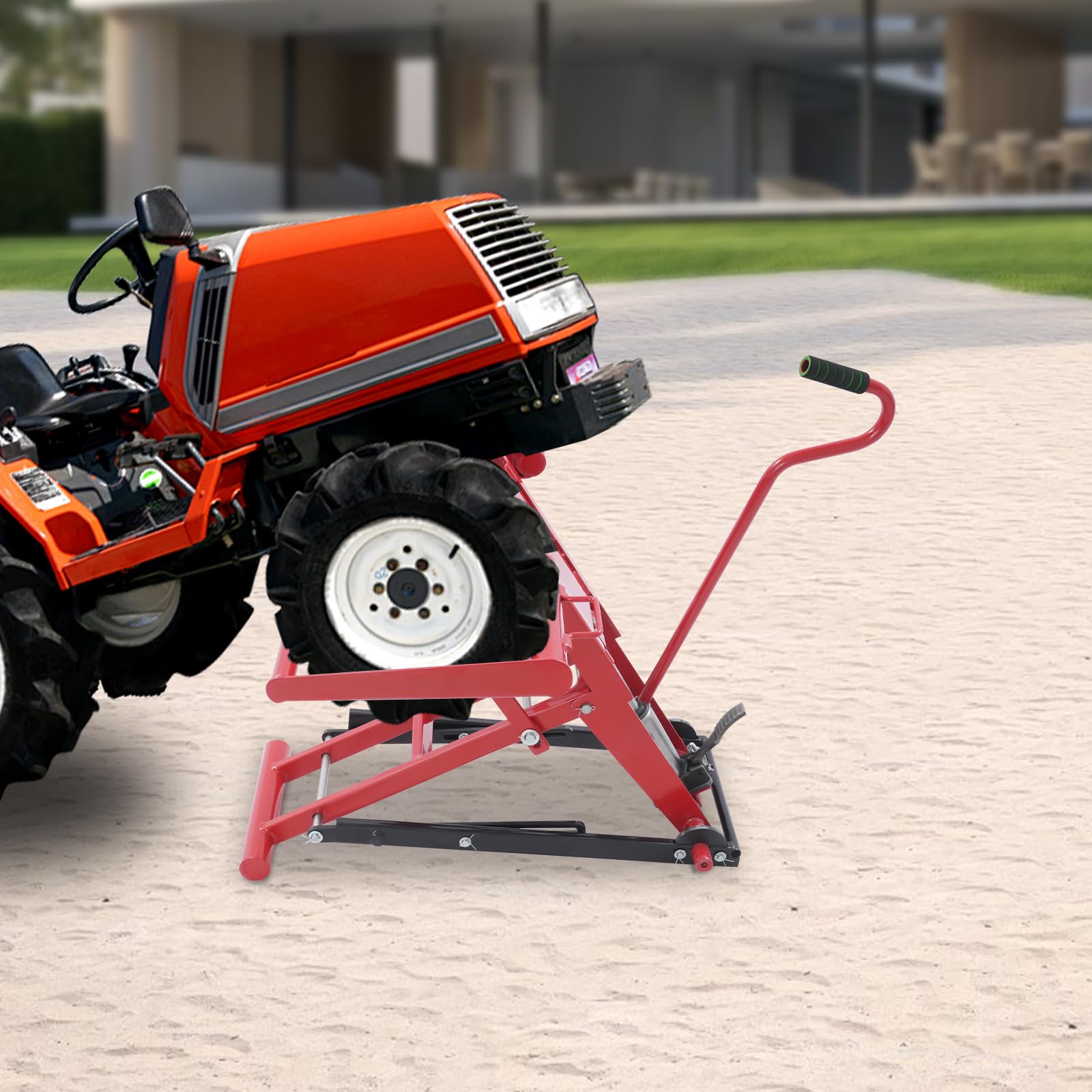 Lawn Mower Lift Jack, 350 Lbs Capacity for Tractors and Zero Turn Lawn Mowers, Hydraulic Cylinder Lift Jack, Mower Lift Motorcycle Lift Jack Car Lifts for Home Garage Hydraulic Car Lift (350 Lbs)