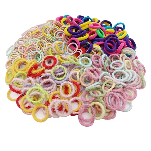 Miniatura 7 de 500 ligas para el cabello para bebés, ligas para el cabello para niñas, lindas bandas elásticas coloridas para el cabello, accesorios para el