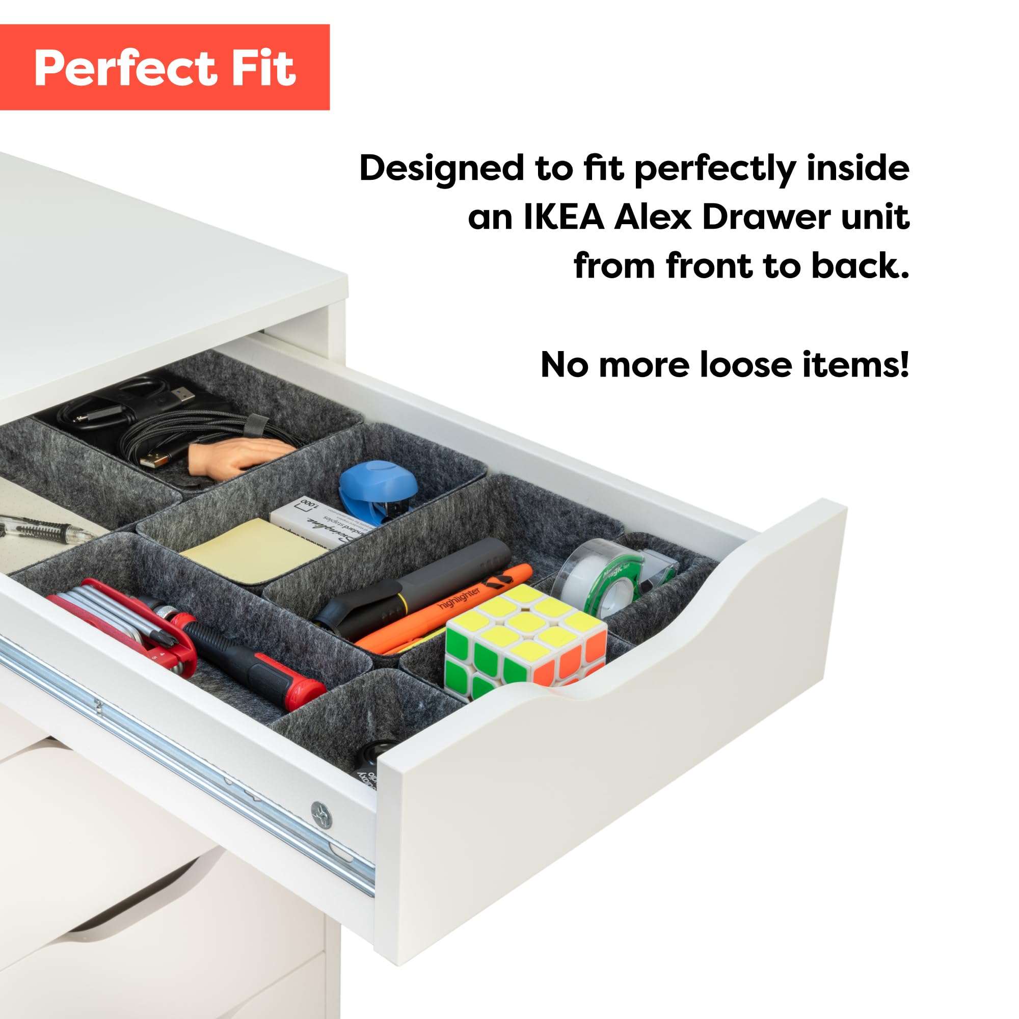 Amazon｜Rajas Goods 引き出しオーガナイザー IKEA Alex 引き出し
