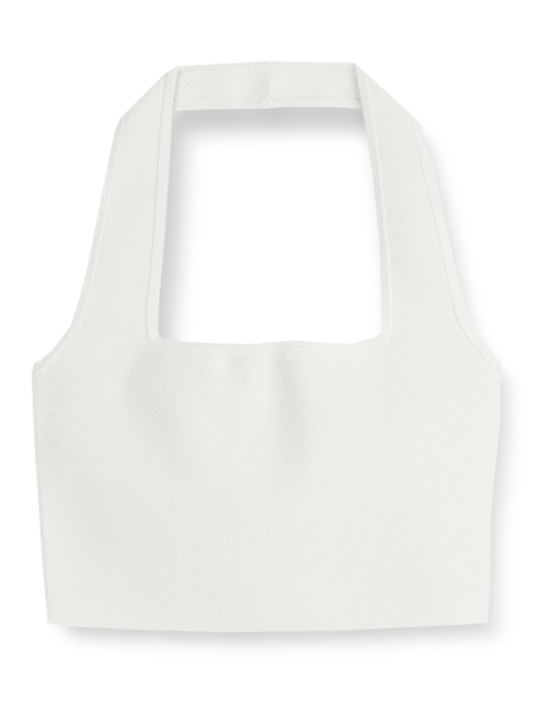 The Drop Women's Greta Square Neck Bralette Sweater, Ivory, XL