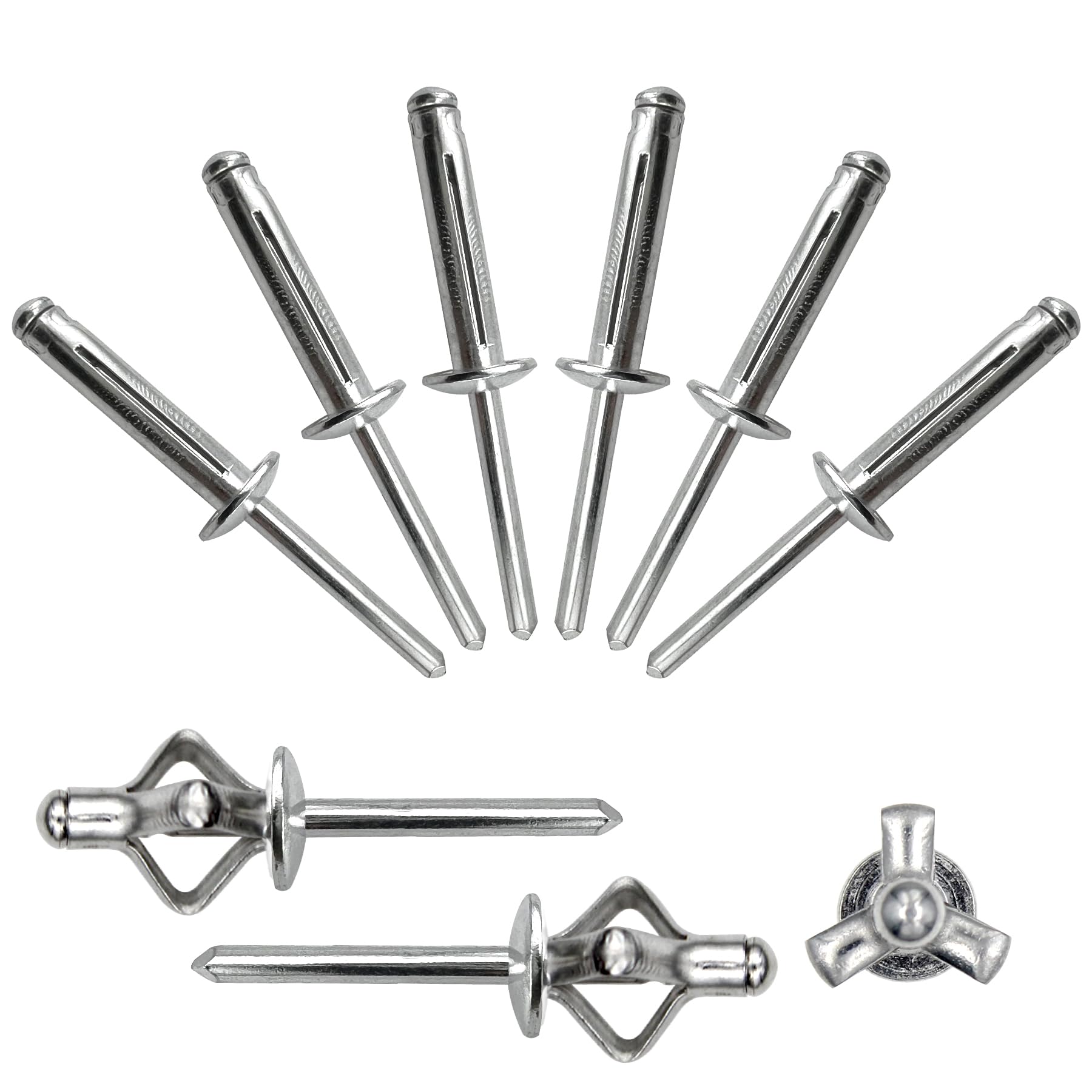 Tri-Fold Rivets - Black, 3/16"x3/4" -28 Tri-Fold Rivets - Black, 3/16"x3/4" -28