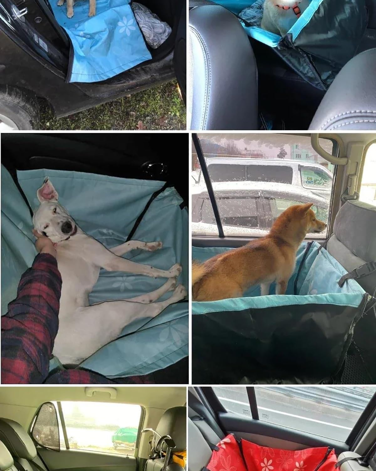 Pokrowiec na fotel samochodowy dla zwierząt domowych, hamak na tylne siedzenie z matą, trwałe, wodoodporne nosidełko dla psów i kotów