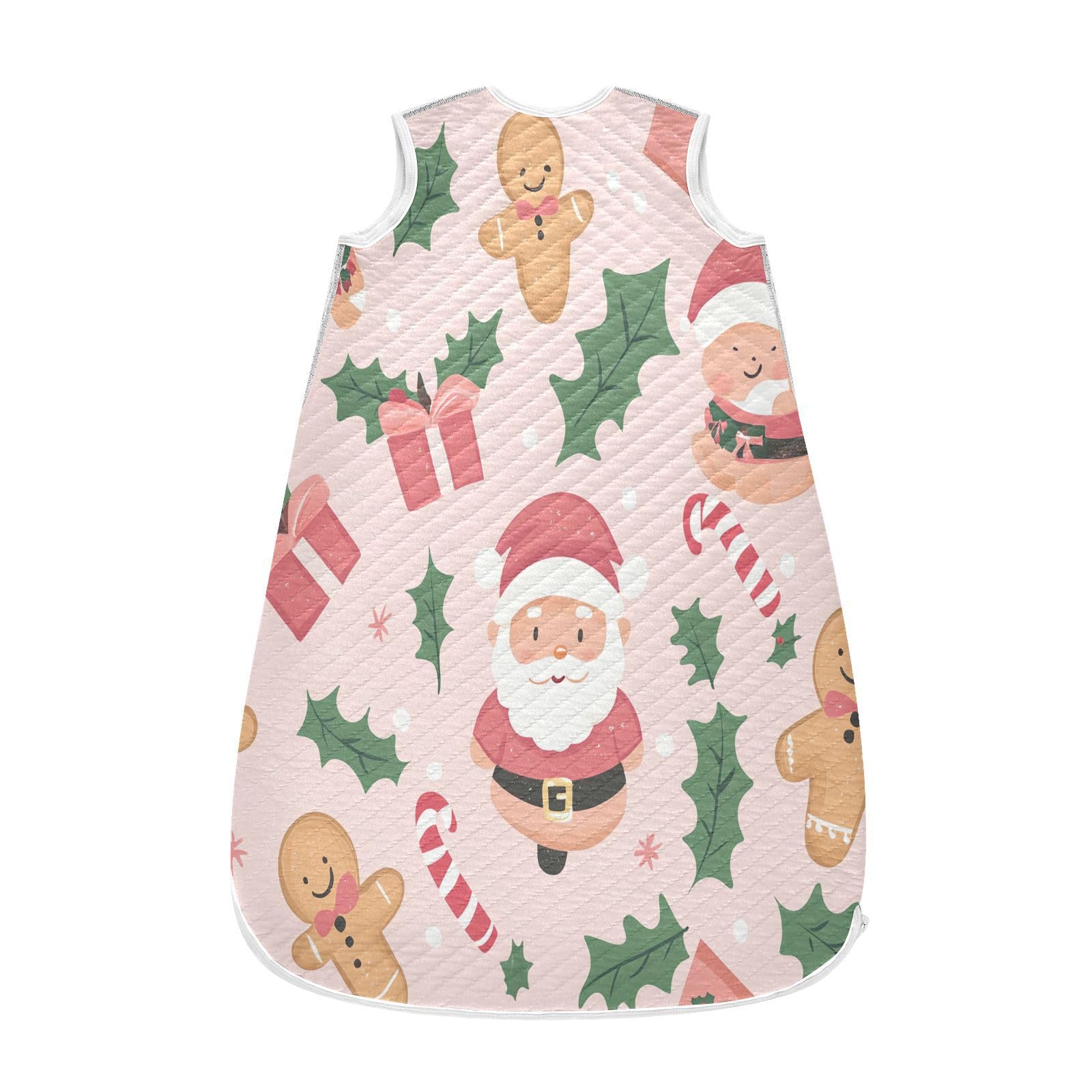 Kigai Christmas Cookies Baby Sleep Sack Wearable Blanket Sleeping Bag 2-Way Zipper Soft Swaddle Transition Sack