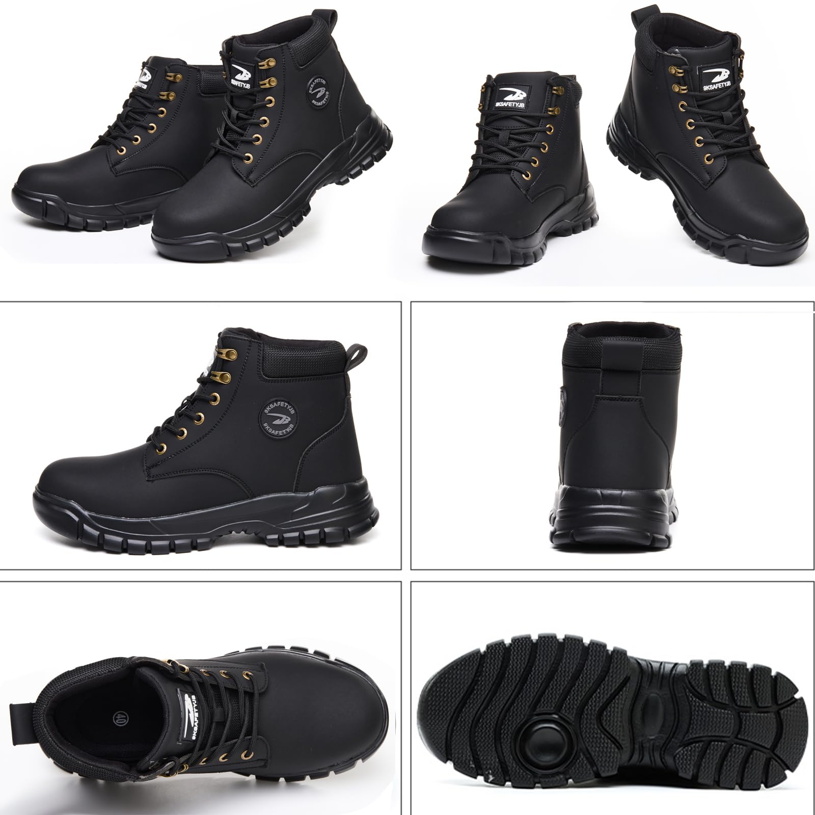 Chaussures de Sécurité Hommes Femmes Imperméable Bottines de Sécurité avec Embout en Acier Légère Montante Chaussures de Travail Antidérapant Basket de Securite