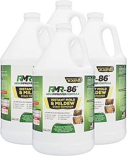 RMR-86 Instant Mold and Mildew Stain Remover Spray - Scrub Free Formula, 4 Pack - 1 Gallon