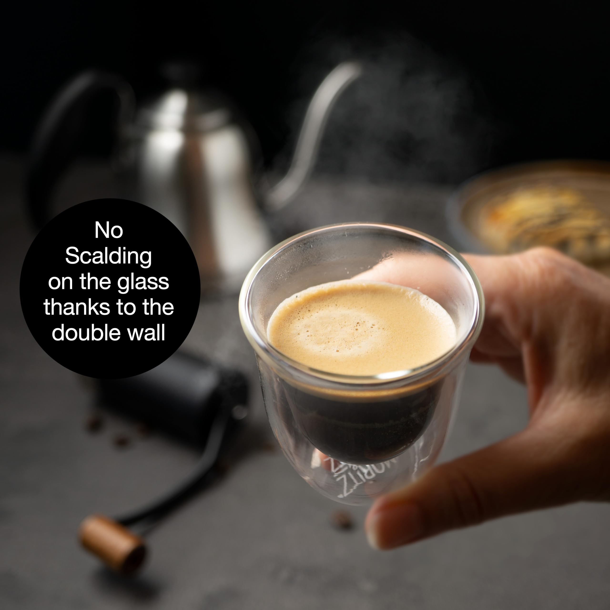Moritz & Moritz Barista Napoli 2 Bicchieri per cappuccino con