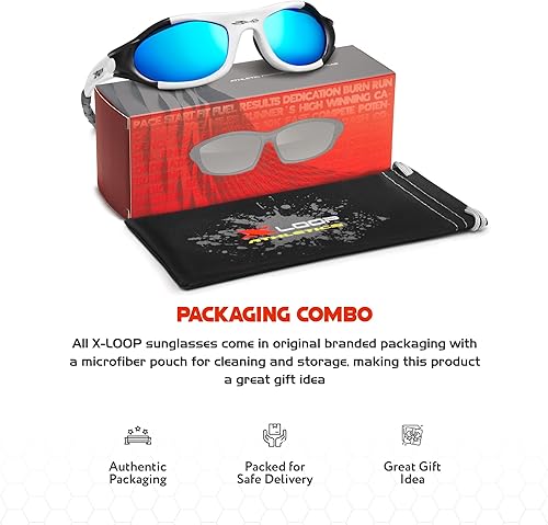 Miniatura 6 de Gafas de sol polarizadas deportivas juveniles para niños y adolescentes de 8 a 16 años de edad gafas de béisbol envolventes UV400