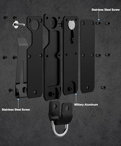 Miniatura 3 de TUXON Key Organizer For Men - Compact Metallic Key Holder Minimalist Innovative Keyholder Smart Keychain Secures 1-5 Keys