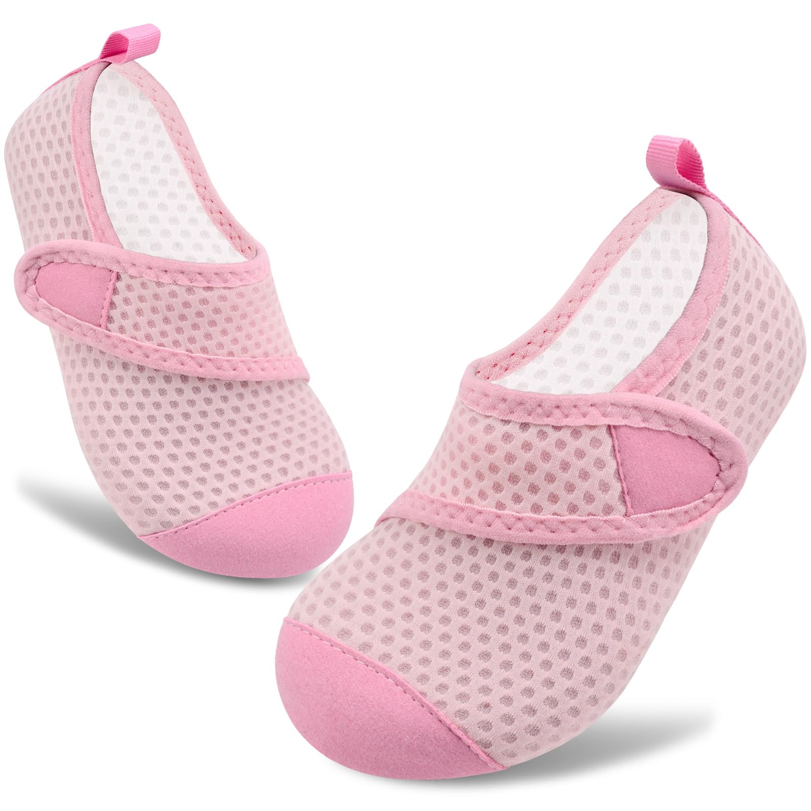 VIFUUR Kids Water Shoes Boys Girls Barefoot Water Sports Socks Hook&Loop Beach Shoes Quick Dry Aqua Socks Swim Walking Outdoor Sports for Toddler