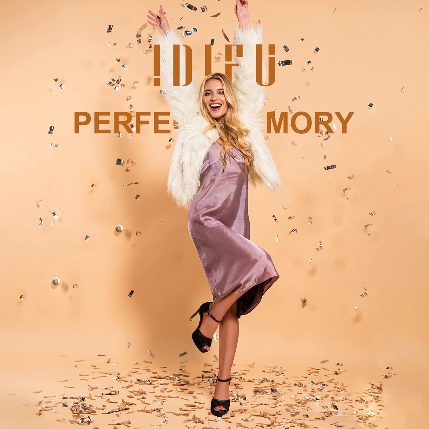 IDIFU Women's IN4 Mary Platform Chunky High Heels Sandals Peep Toe Dress Wedding Bridal Shoes For Women Bride Bridesmaid - Image 2