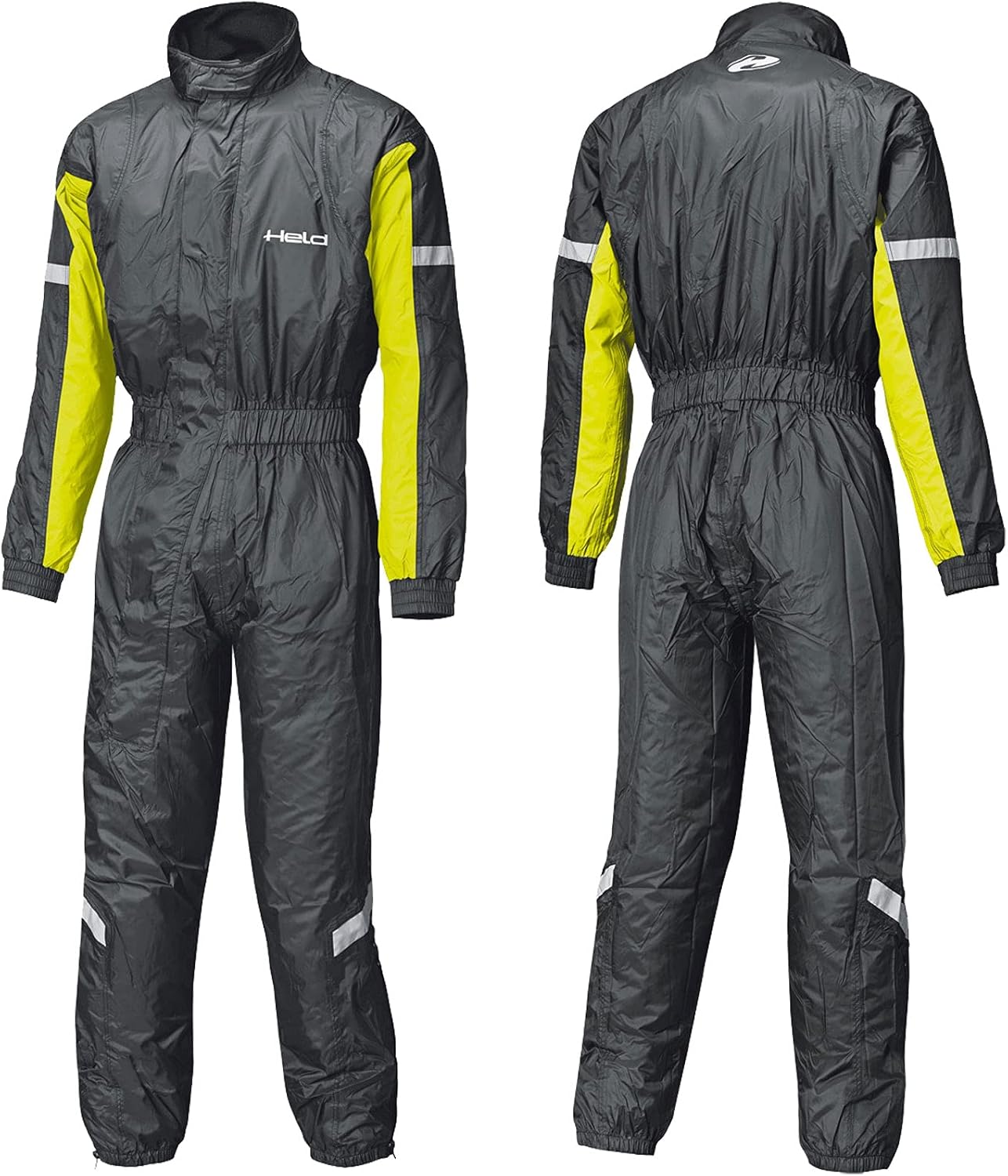 Held Splash 2.0 One-Piece Rain-Suit Black/Neonyellow - completo antipioggia moto monopezzo