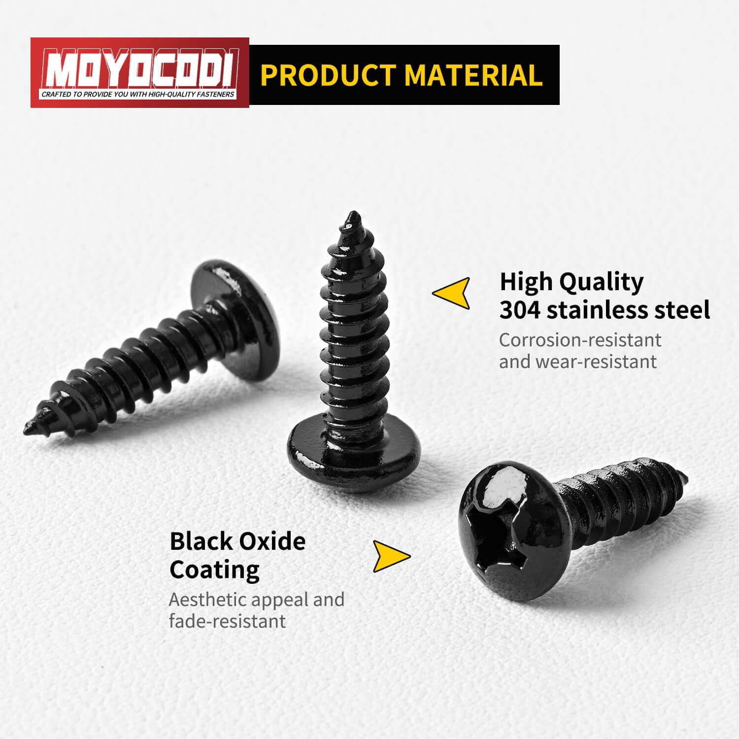 Stainless Steel Sheet Metal Screws - 100 Pack -2