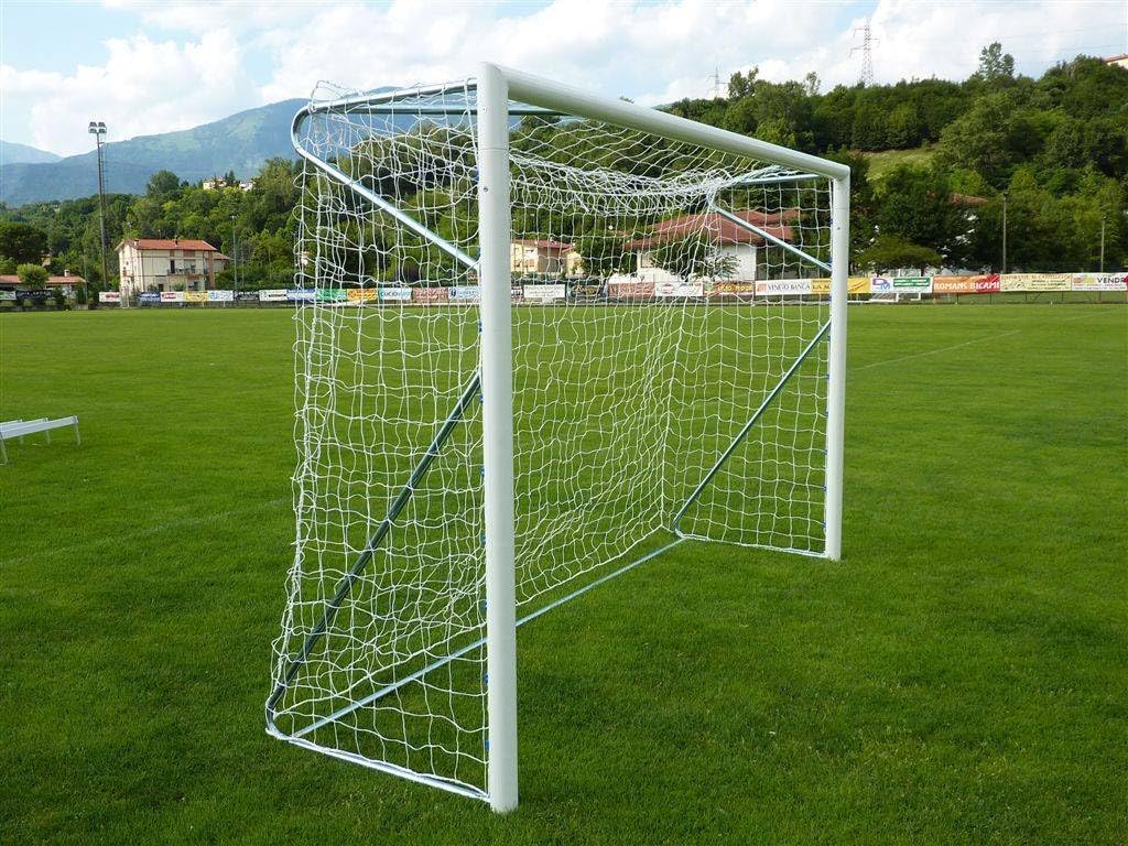 Coppia Reti Porta Calcetto 3x2 in Polietilene – Ø 5.5 mm, Maglia Quadra, Lavorazione Artigianale con Nodo – Reti per Porte Calcetto Regolamentari