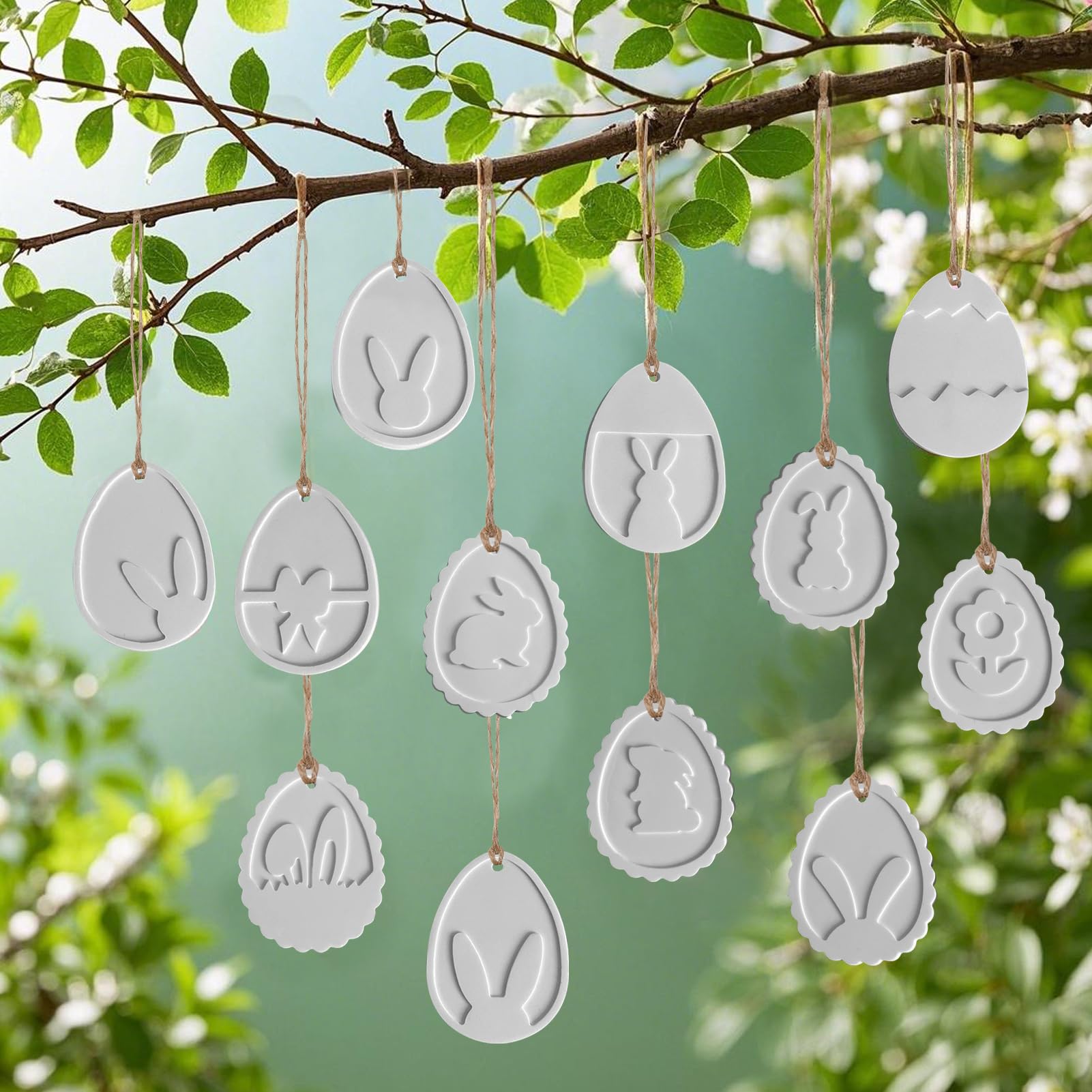 Moules à Pendentifs En Forme D'œufs De Lapin, Porte-clés, Décoration En Silicone, Moule Fait à La Main, Accessoires Faits à La Main, Moules à Chocolat En Silicone