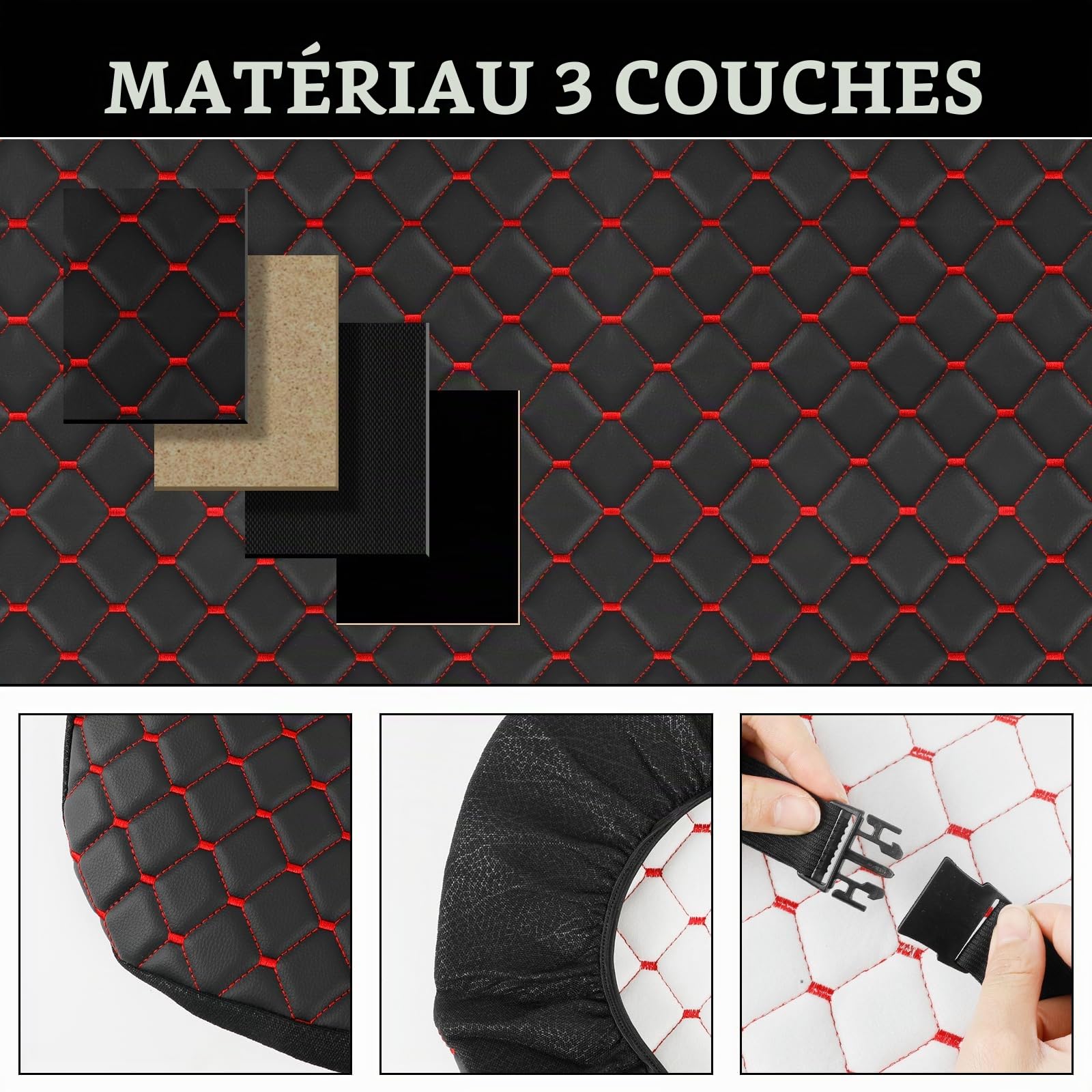 RASHION Housse de Siège Universelle Robuste pour Tracteurs à Armoire | Housse de Siège pour Chariot Élévateur avec Appui-tête