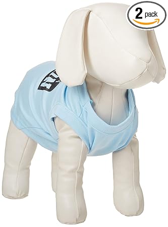 Mirage Pet Products 12-Inch London Skyline Screen Print Shirt for Pets, Medium, Baby Blue